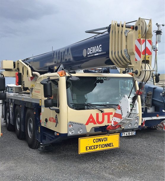 One Demag AC 55-3 and two Tadano ATF 70G-4 for AUTAA